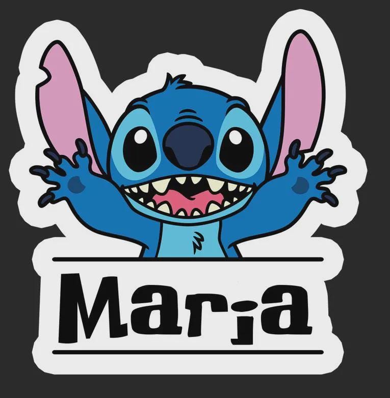 STITCH PERSONALIZED HOLOGRAPHIC STICKER