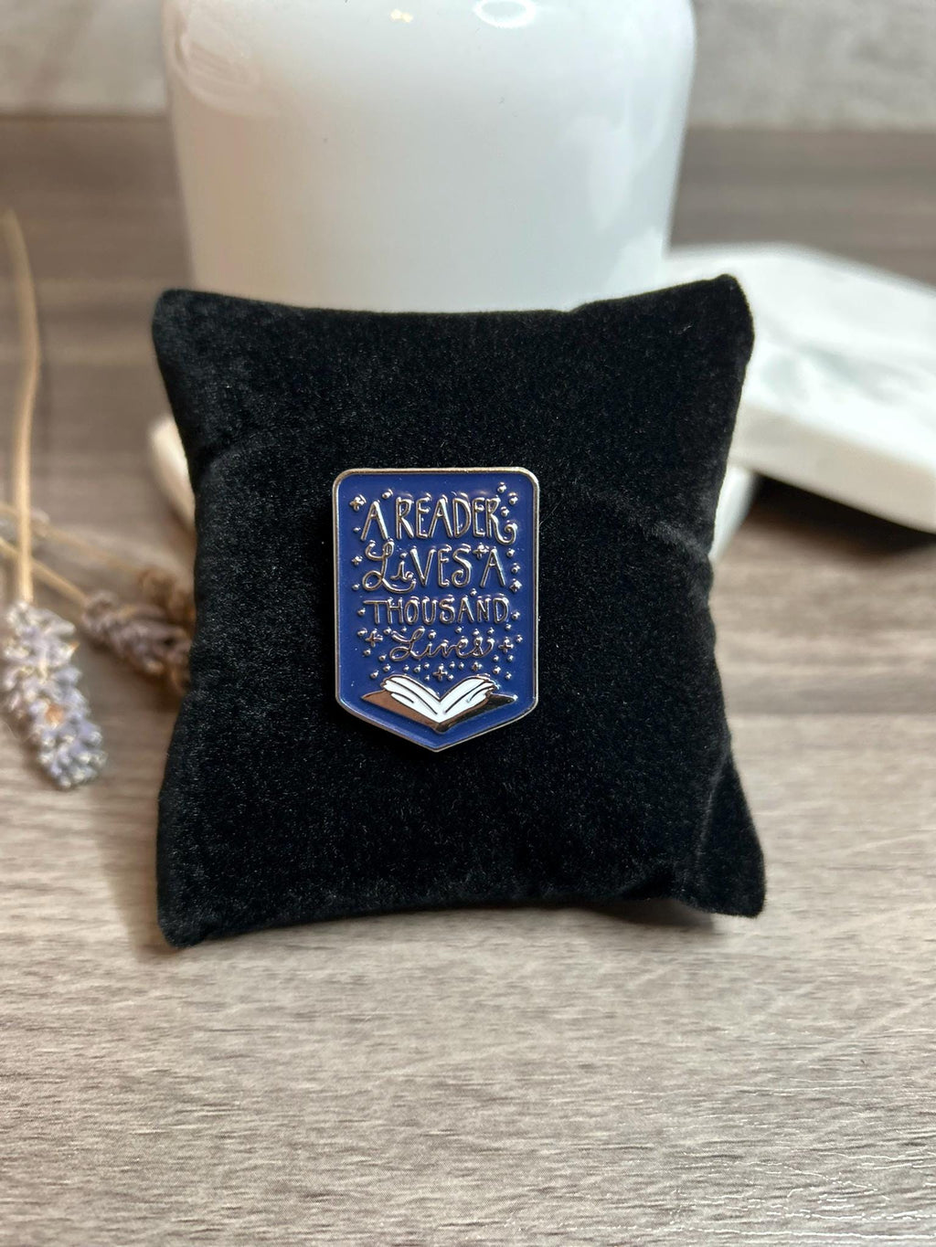 A Reader Lives a Thousand Lives Enamel Pin