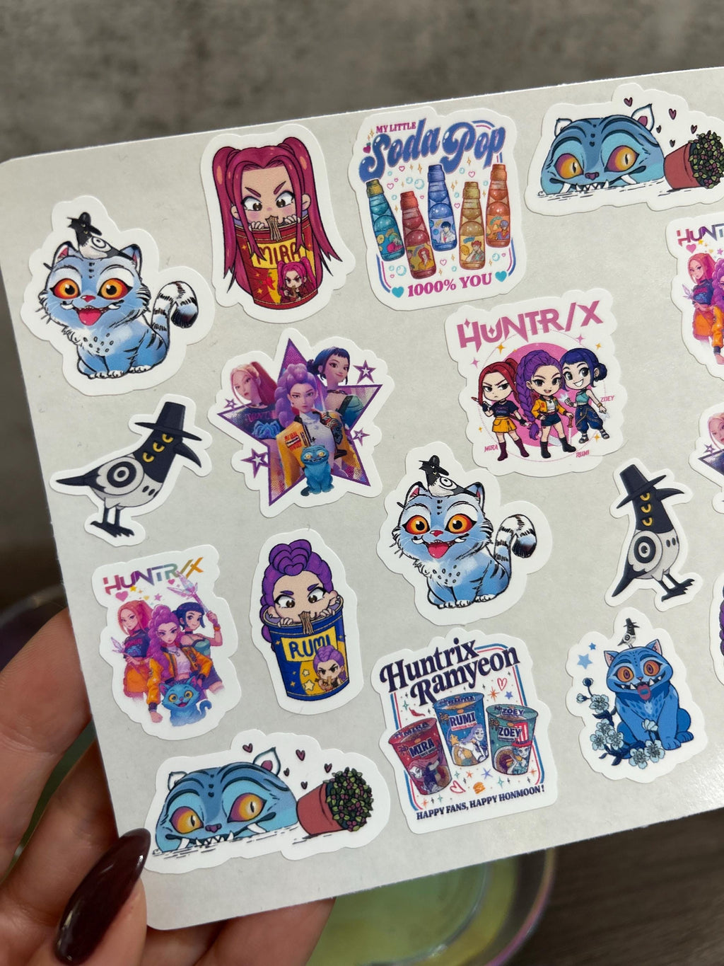Demon Hunters Inspired Sticker Sheet