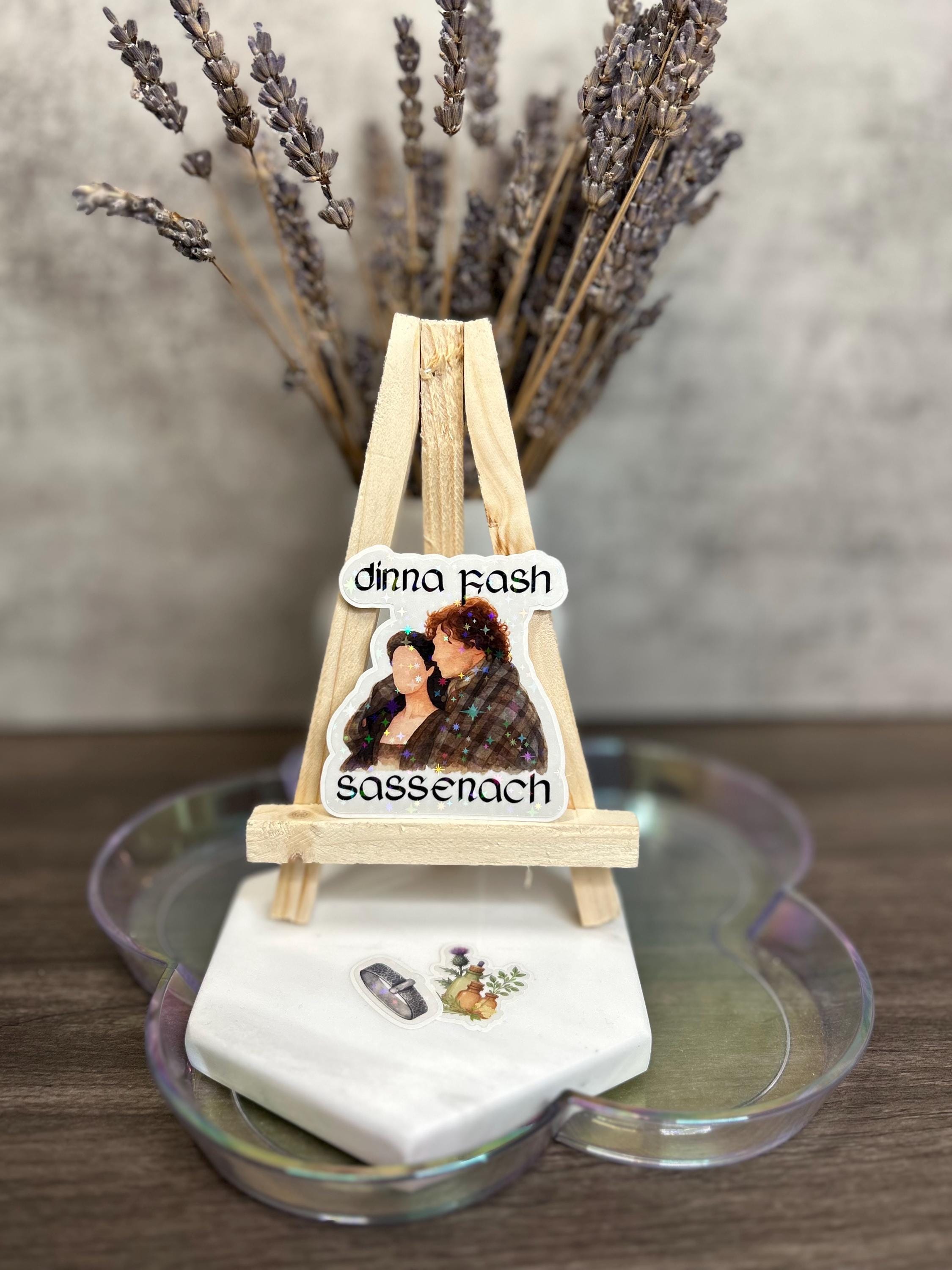 Outlander Holographic Sticker | Jamie, Claire, Celtic Knot | Waterproof Vinyl Decal