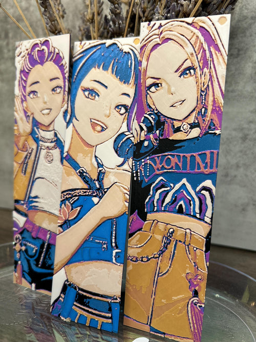 3D Printed Huntrix Girls Bookmark