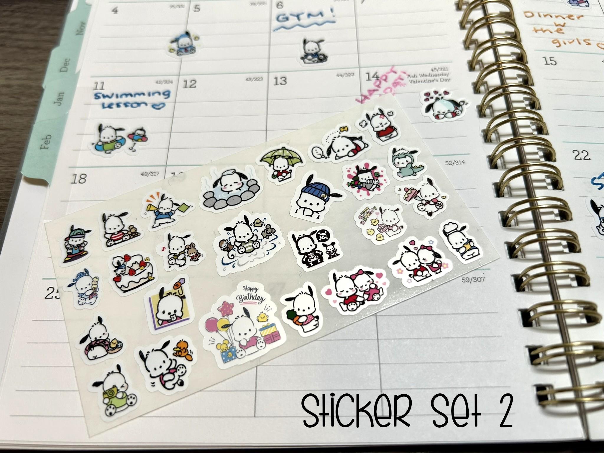 POCHACCO TINY STICKER SHEET — MINI KAWAII COLLECTION