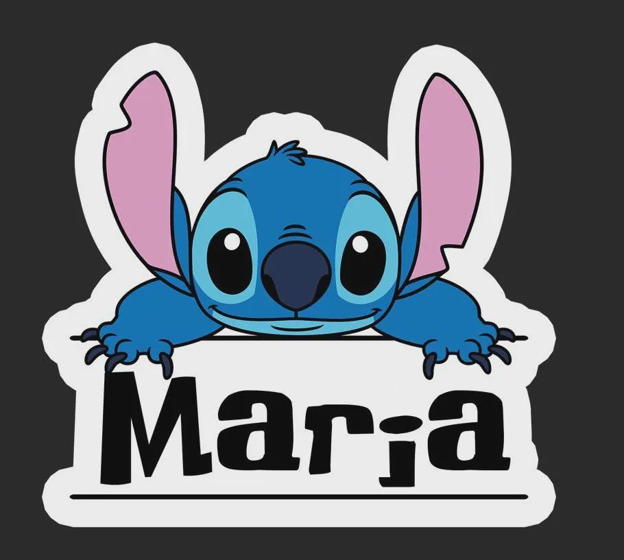 STITCH PERSONALIZED HOLOGRAPHIC STICKER