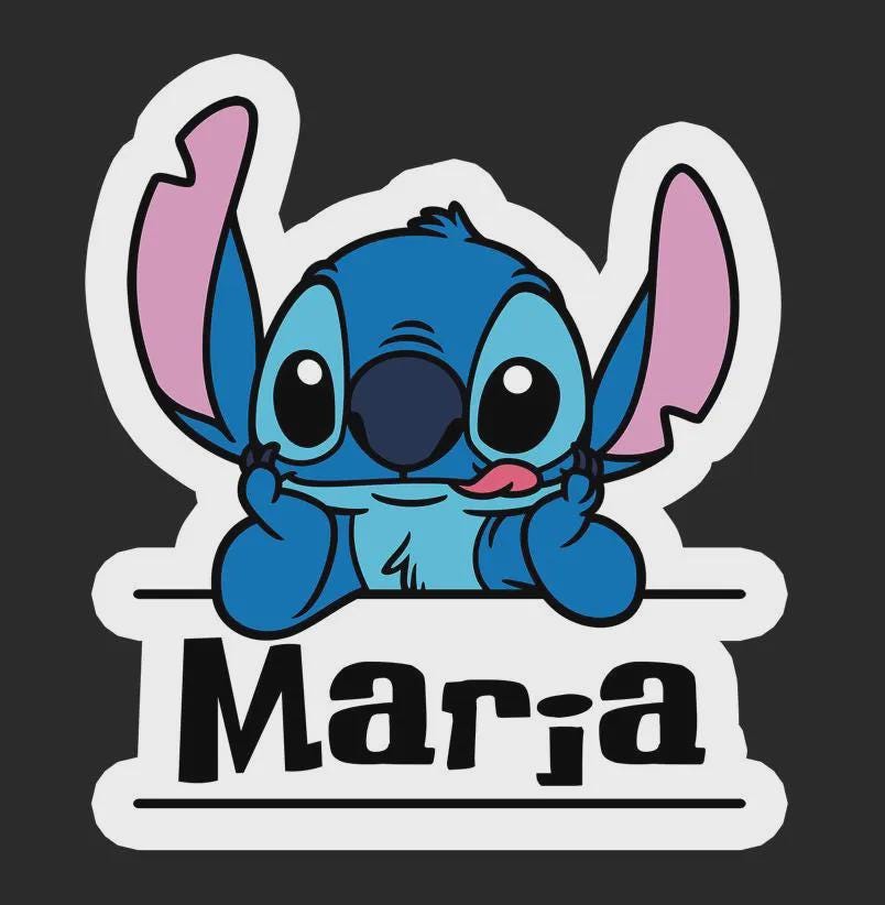 STITCH PERSONALIZED HOLOGRAPHIC STICKER