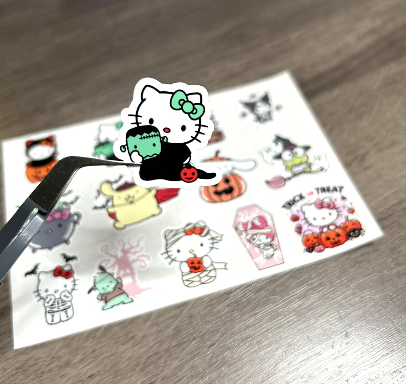 Halloween Hello Kitty and Friends Sticker Sheet