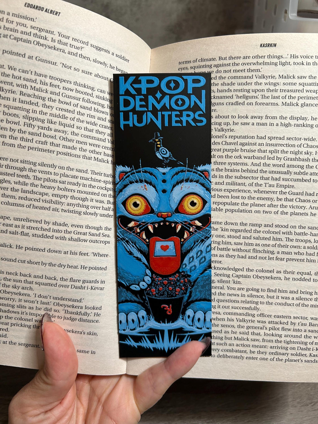 K-POP DEMON HUNTERS — DERPY + BIRD 3D PRINTED BOOKMARK