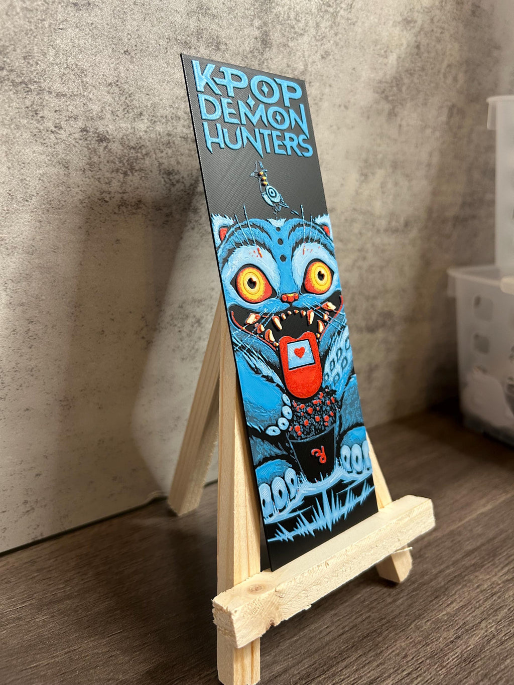 K-POP DEMON HUNTERS — DERPY + BIRD 3D PRINTED BOOKMARK