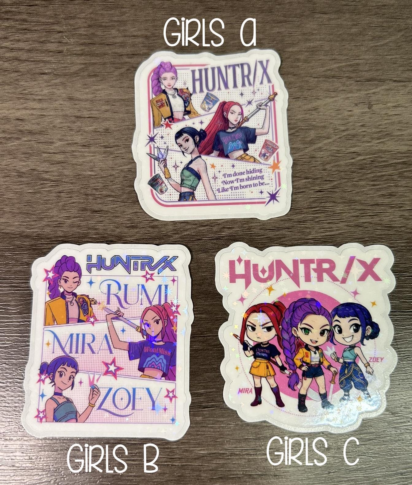 Demon Hunters Personalized Stickers