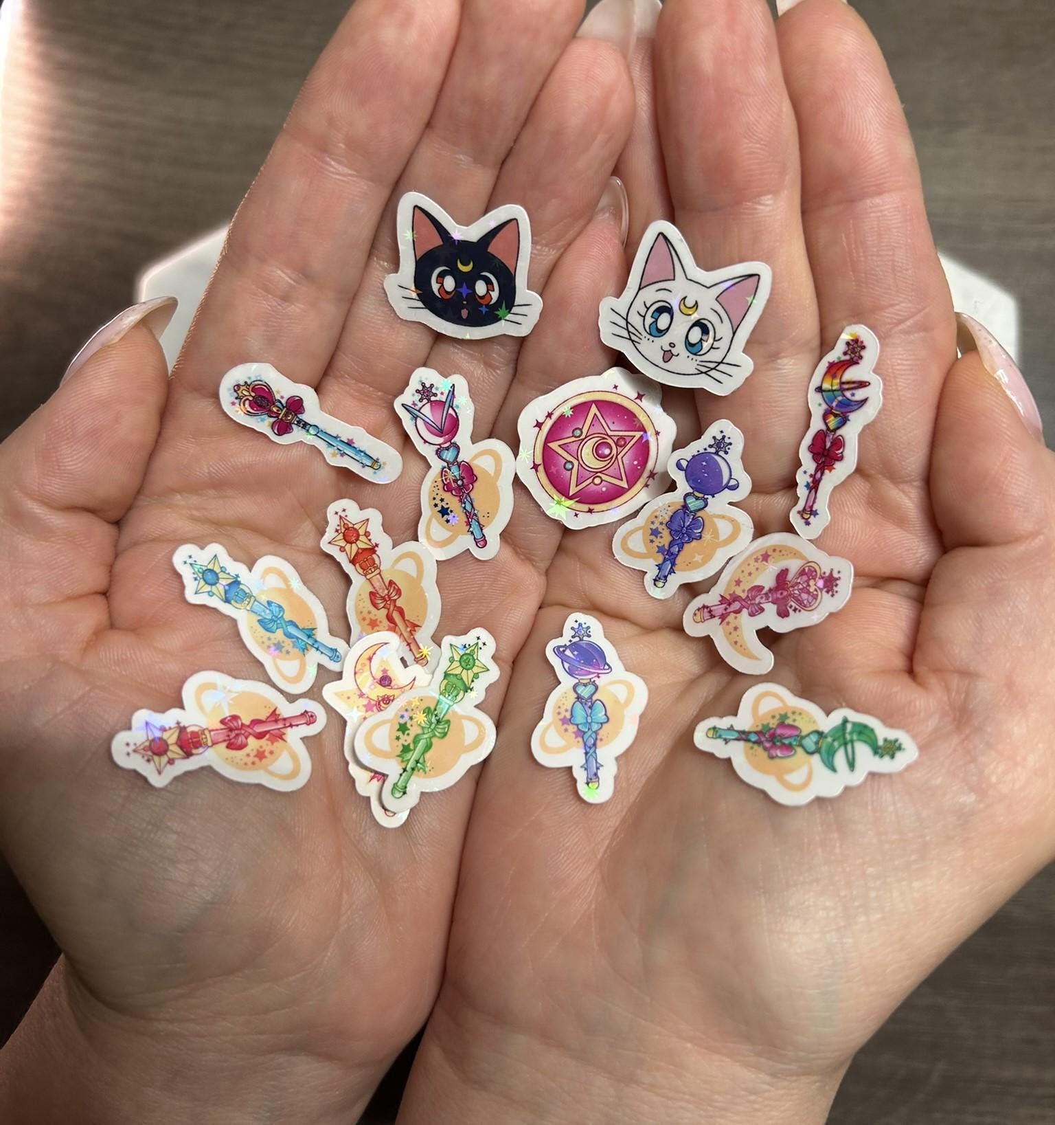 SAILOR MOON MINI HOLOGRAPHIC STICKER SET — MAGICAL GIRL COLLECTION