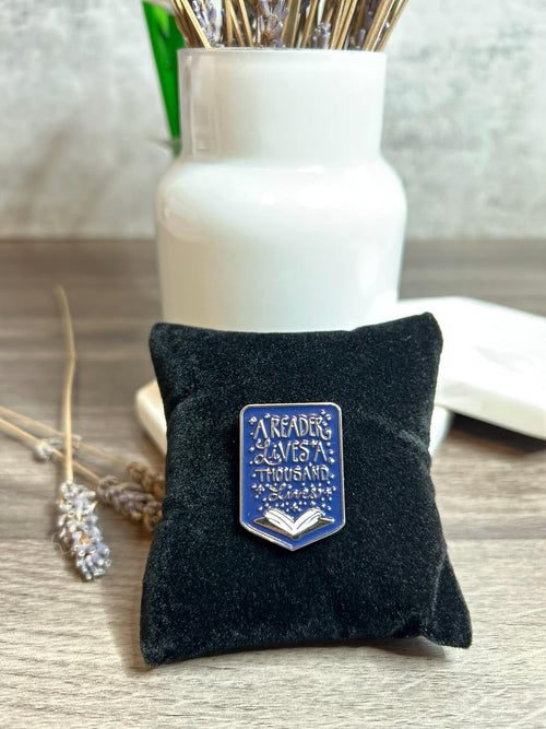 A Reader Lives a Thousand Lives Enamel Pin