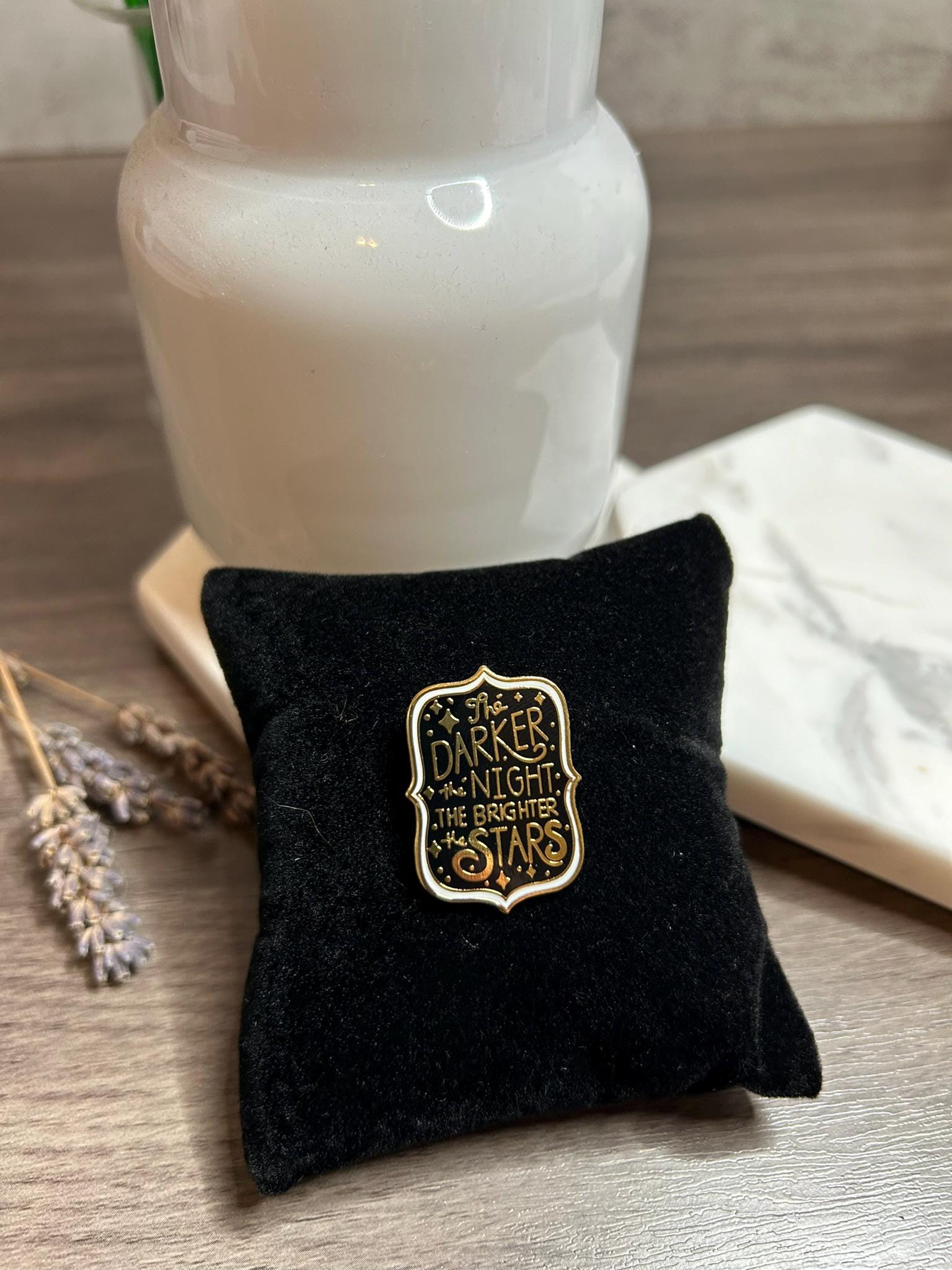 Inspirational Quote Enamel Pin | Gold Lapel Pin, Motivational Gift