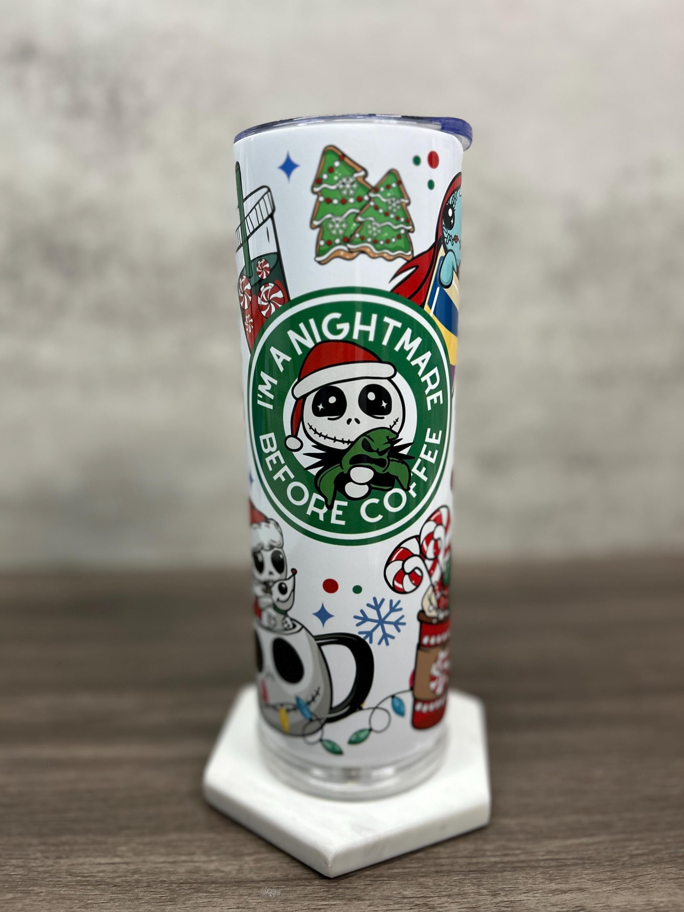 Personalized Nightmare Before Coffee Tumbler