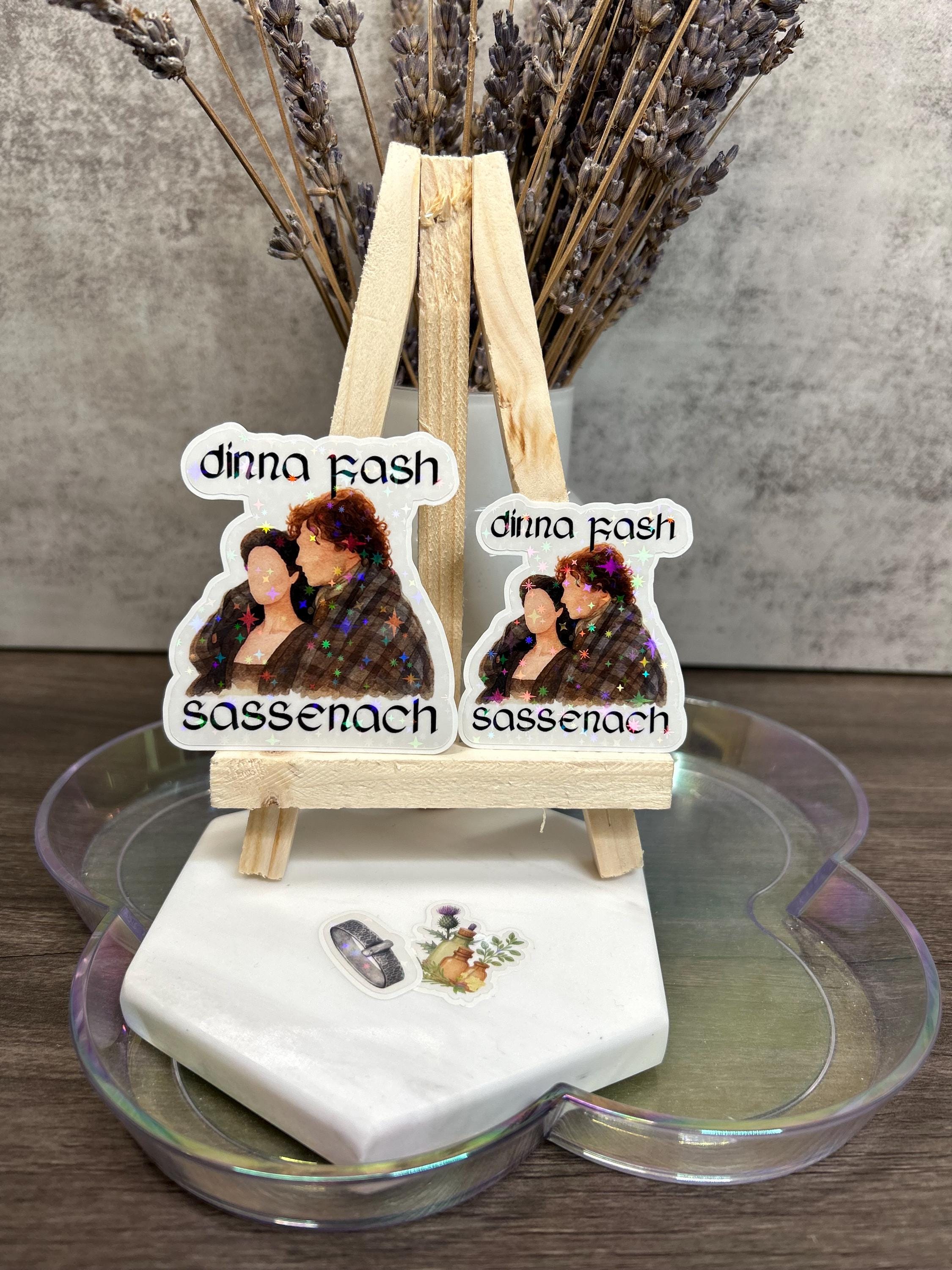Outlander Holographic Sticker | Jamie, Claire, Celtic Knot | Waterproof Vinyl Decal