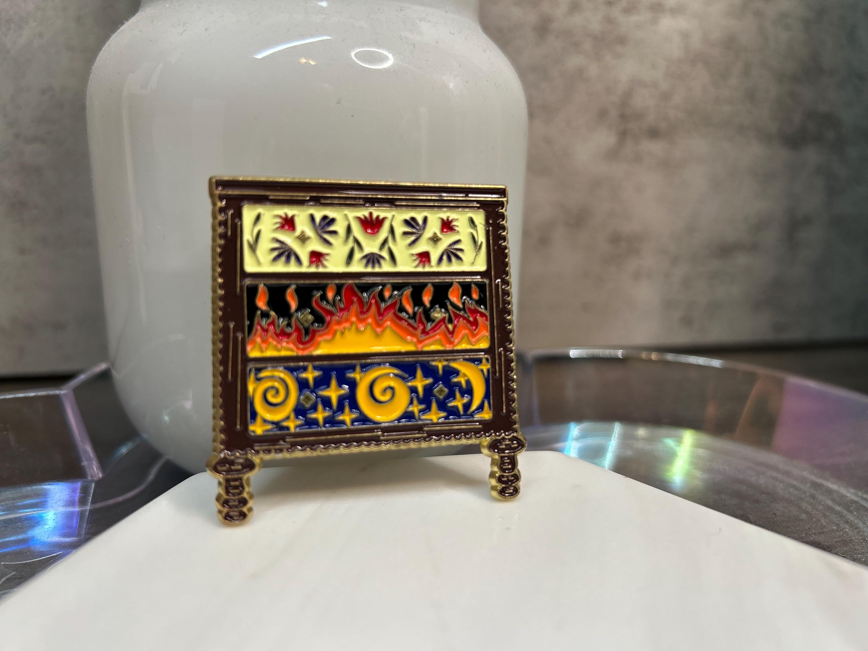 ACOTAR Feyre's Dresser Enamel Pin