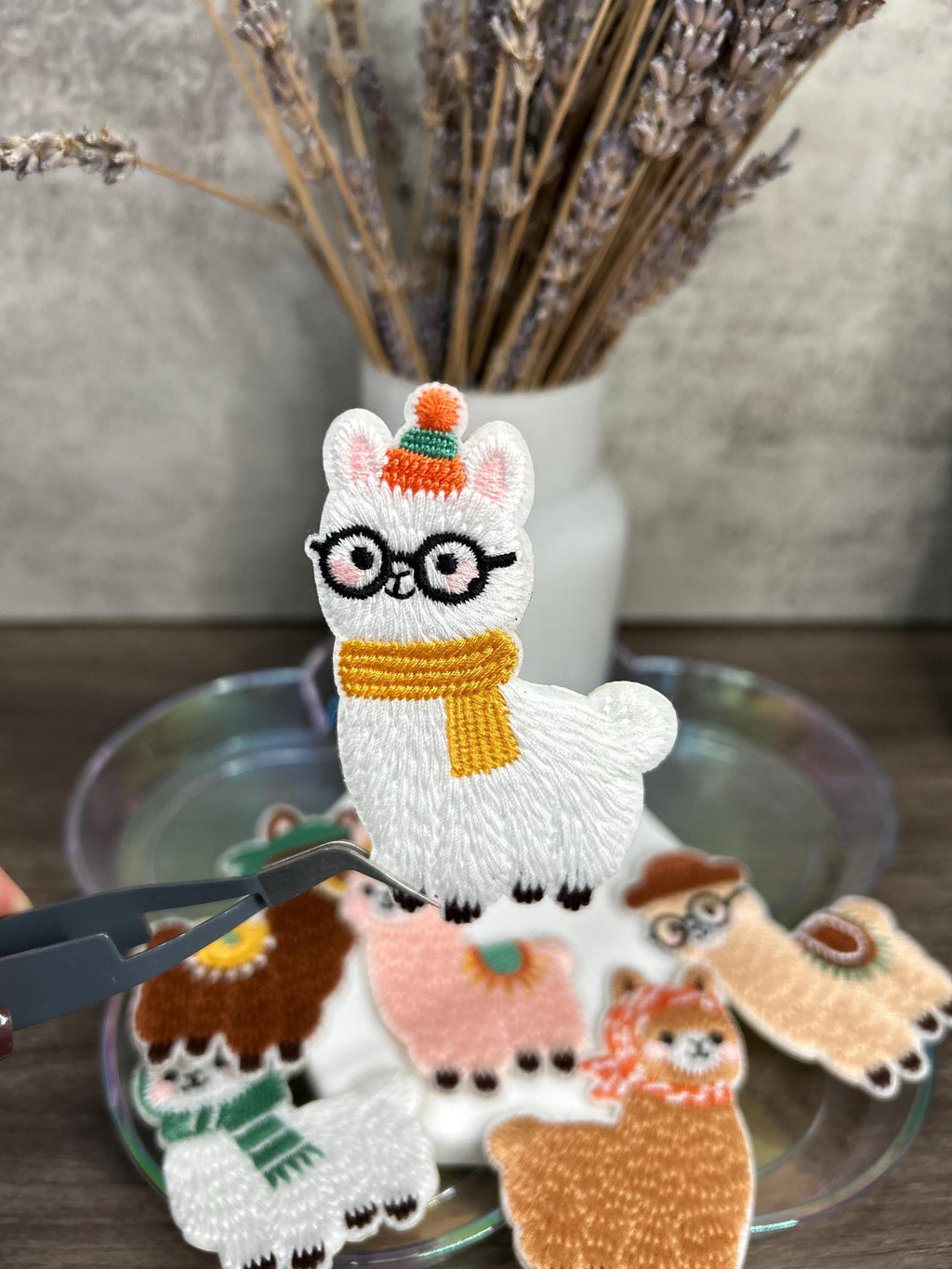 EMBROIDERED ALPACA PATCH COLLECTION — SET OF 6