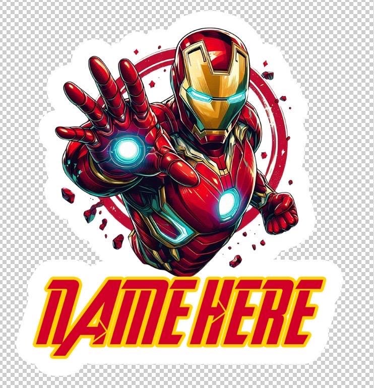 Personalized Avengers Characters Custom Name