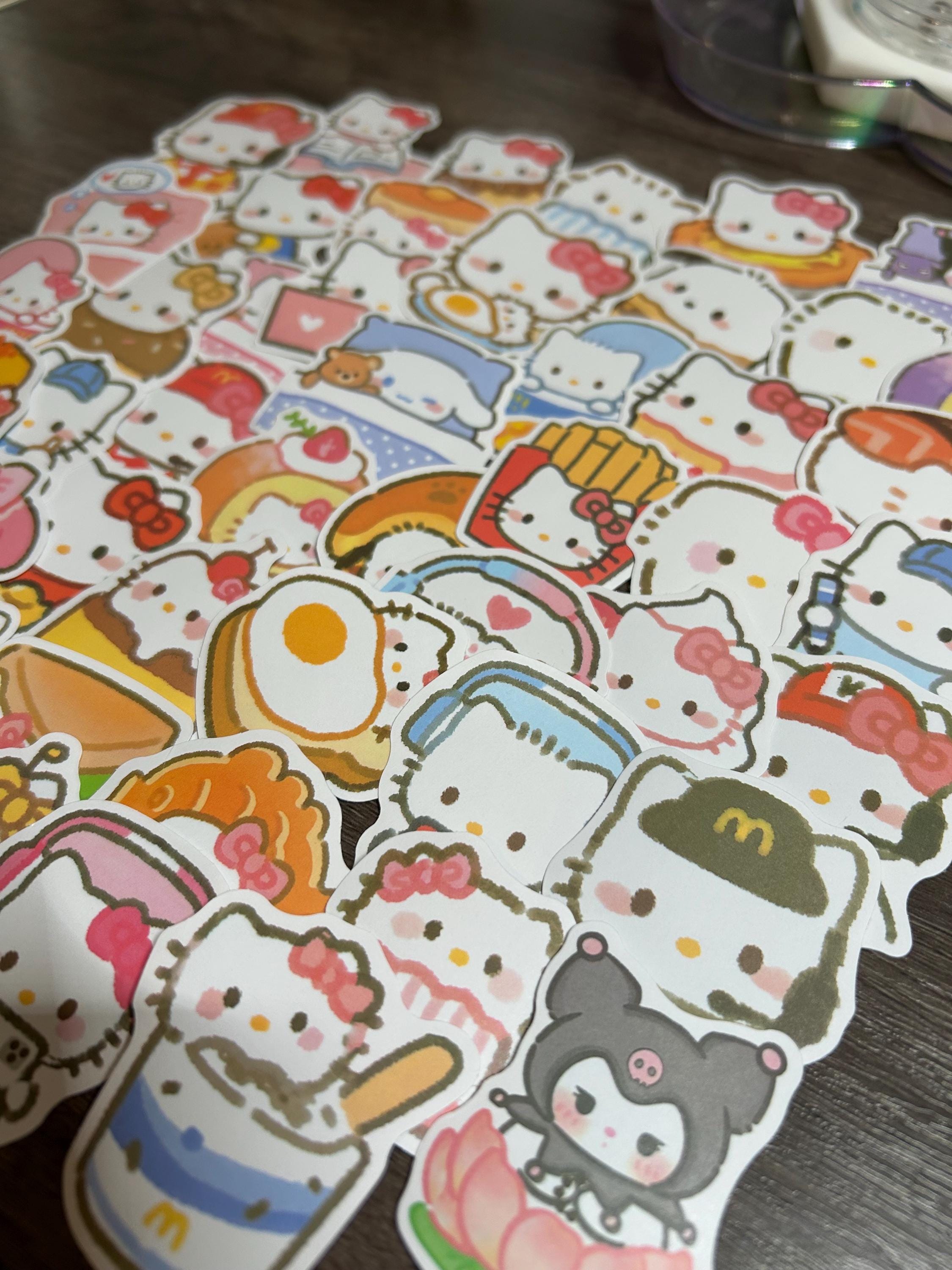 Hello Kitty Mystery Sticker Pack | Sanrio Stickers Grab Bag | 10, 15 or 20 Piece Random Sticker Set | Kawaii Laptop Decals