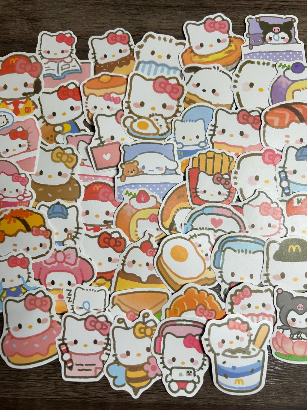 Hello Kitty Mystery Sticker Pack | Sanrio Stickers Grab Bag | 10, 15 or 20 Piece Random Sticker Set | Kawaii Laptop Decals