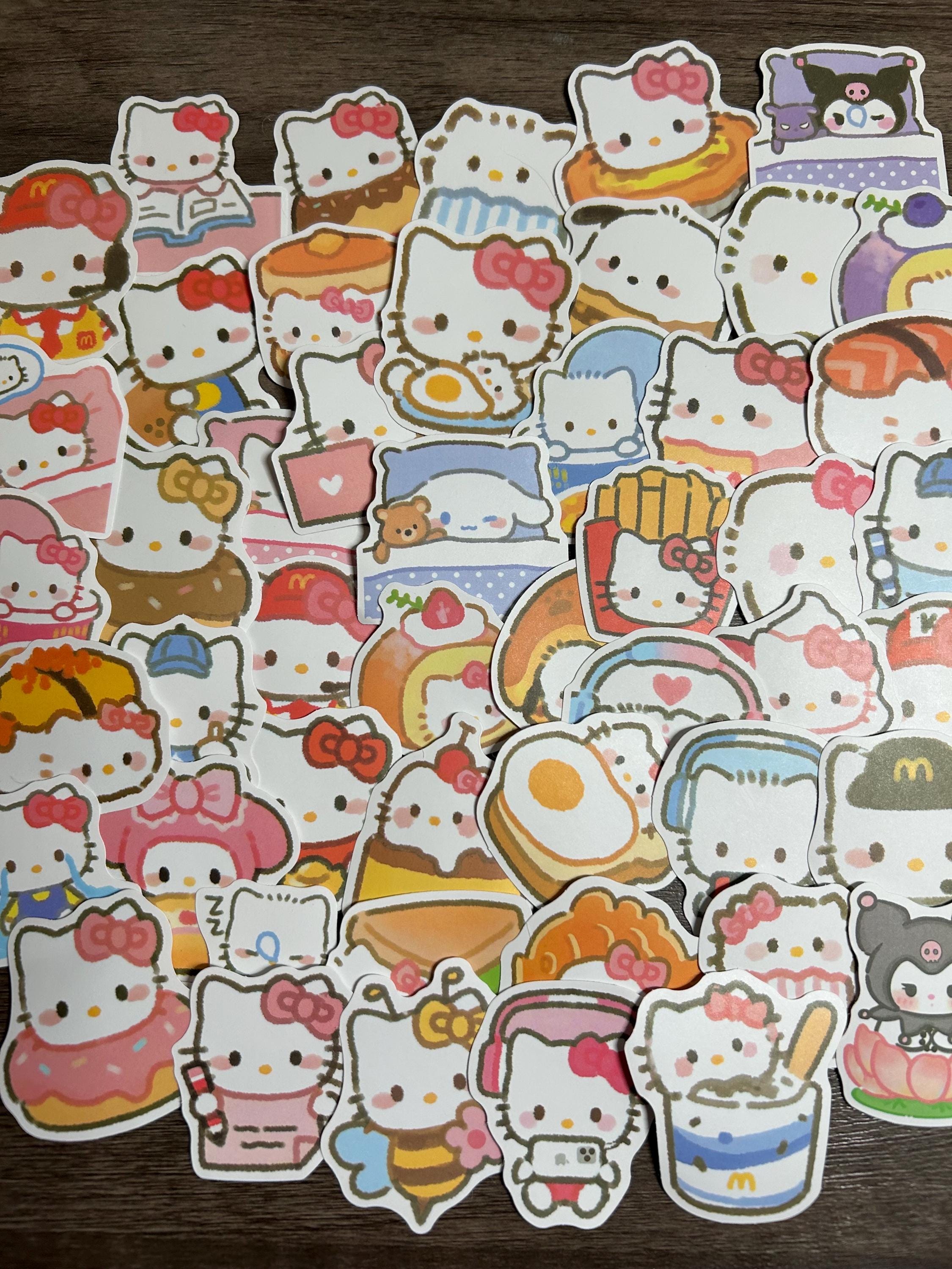 Hello Kitty Mystery Sticker Pack | Sanrio Stickers Grab Bag | 10, 15 or 20 Piece Random Sticker Set | Kawaii Laptop Decals