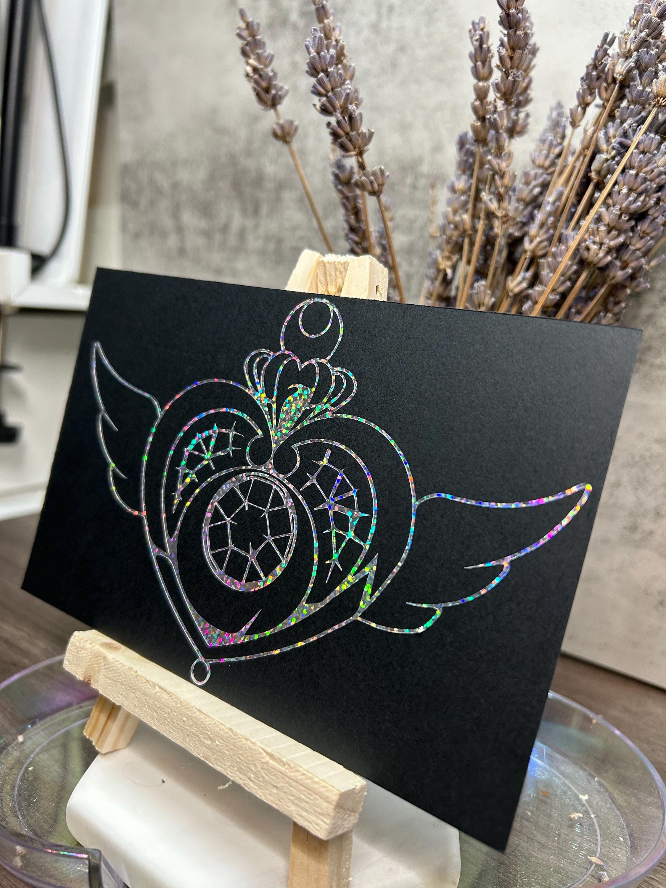 CRISIS MOON COMPACT — RAINBOW HOLOGRAPHIC VINYL DECAL