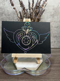 CRISIS MOON COMPACT — RAINBOW HOLOGRAPHIC VINYL DECAL