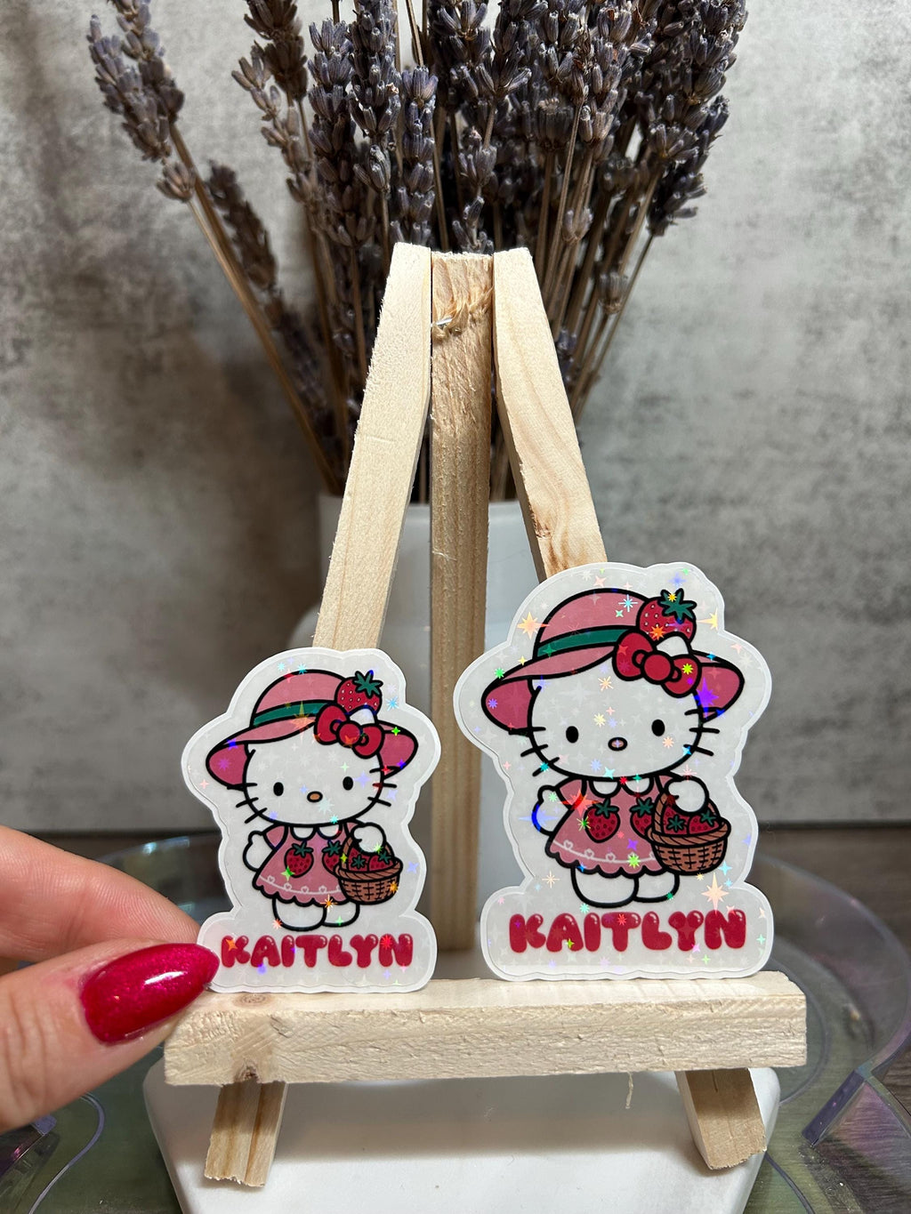 Personalized Sanrio Strawberry Characters Stickers