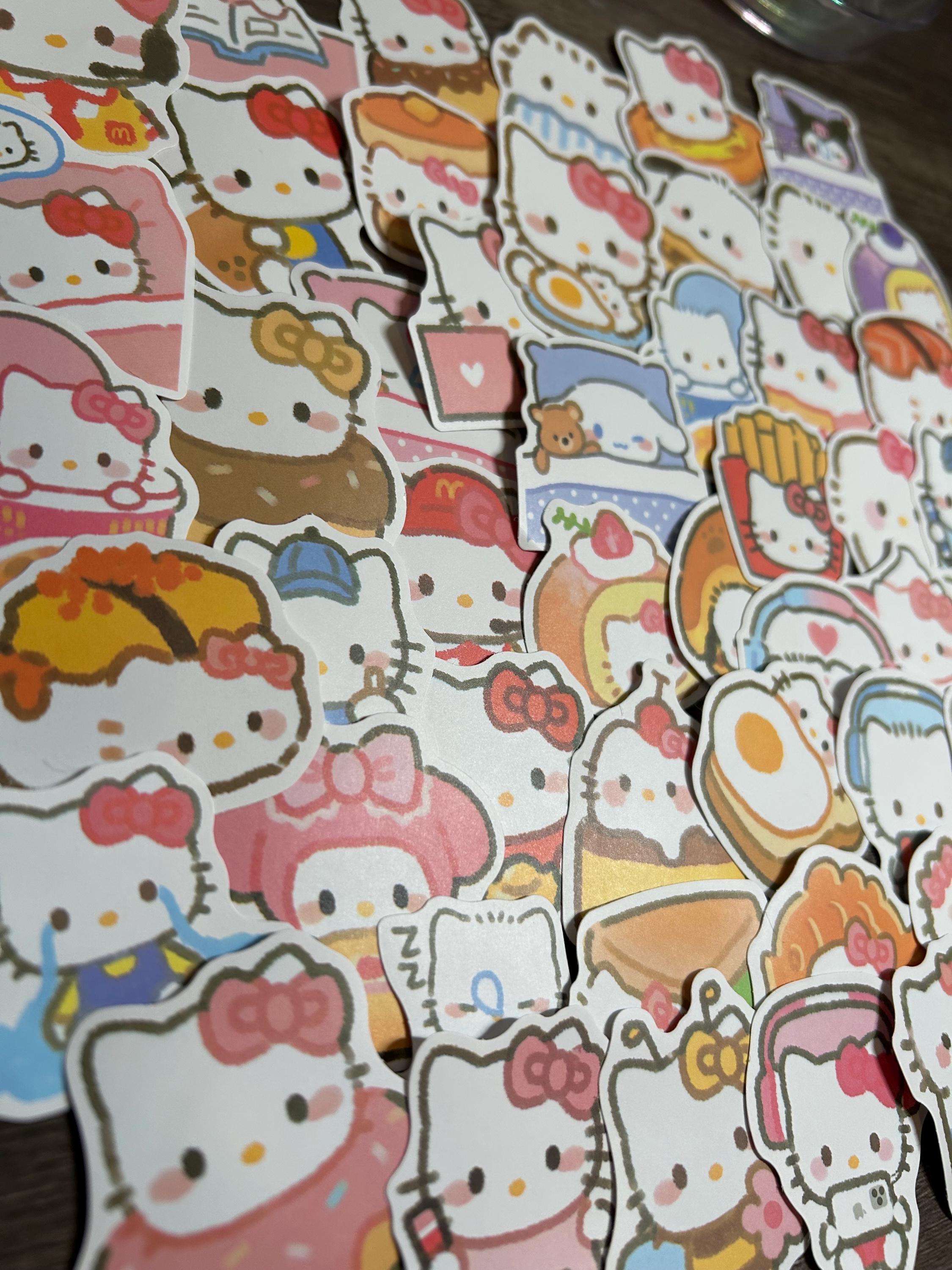 Hello Kitty Mystery Sticker Pack | Sanrio Stickers Grab Bag | 10, 15 or 20 Piece Random Sticker Set | Kawaii Laptop Decals