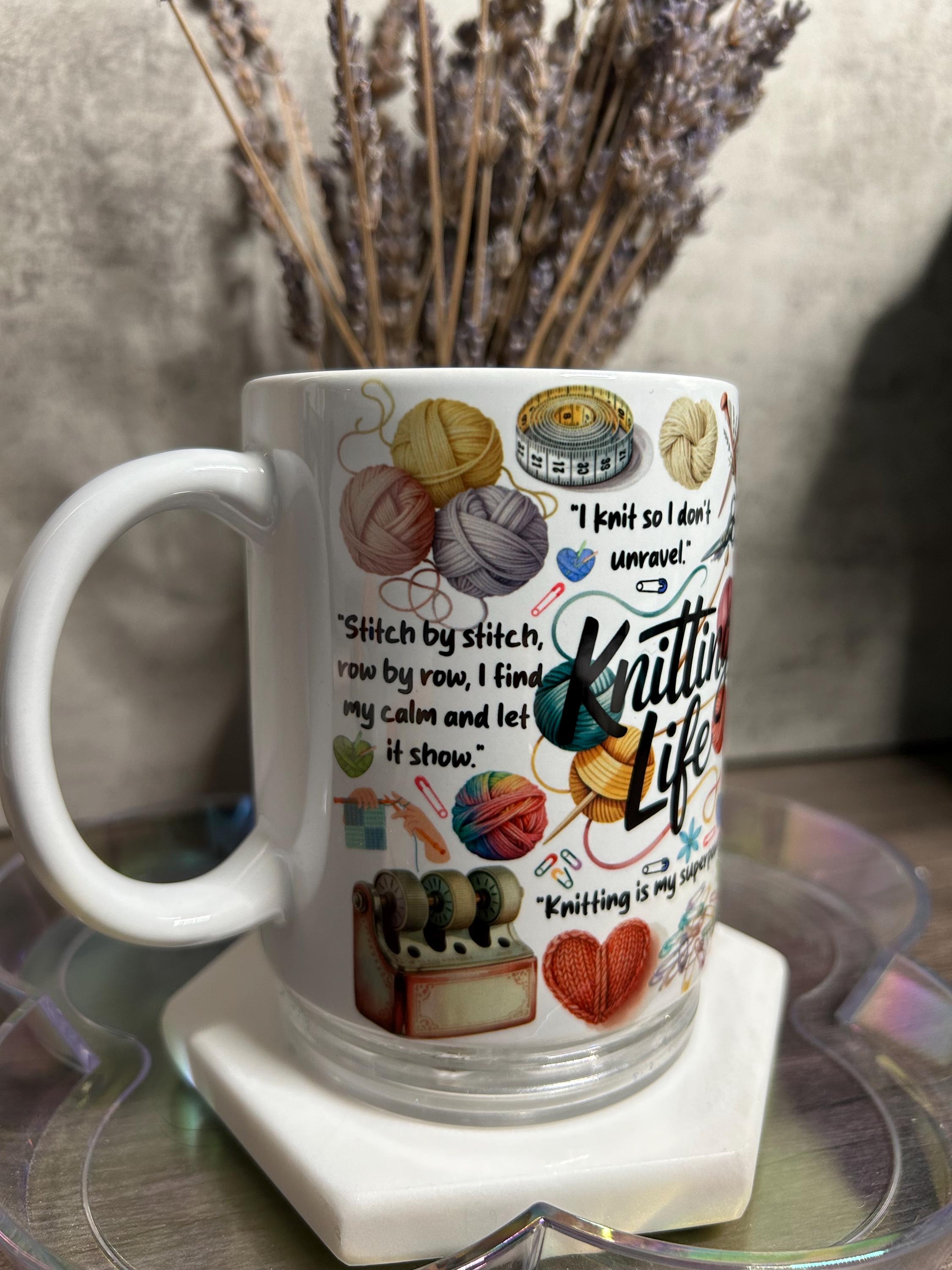 Knitting Life Coffee Mug - Funny Knitting Lover Gift