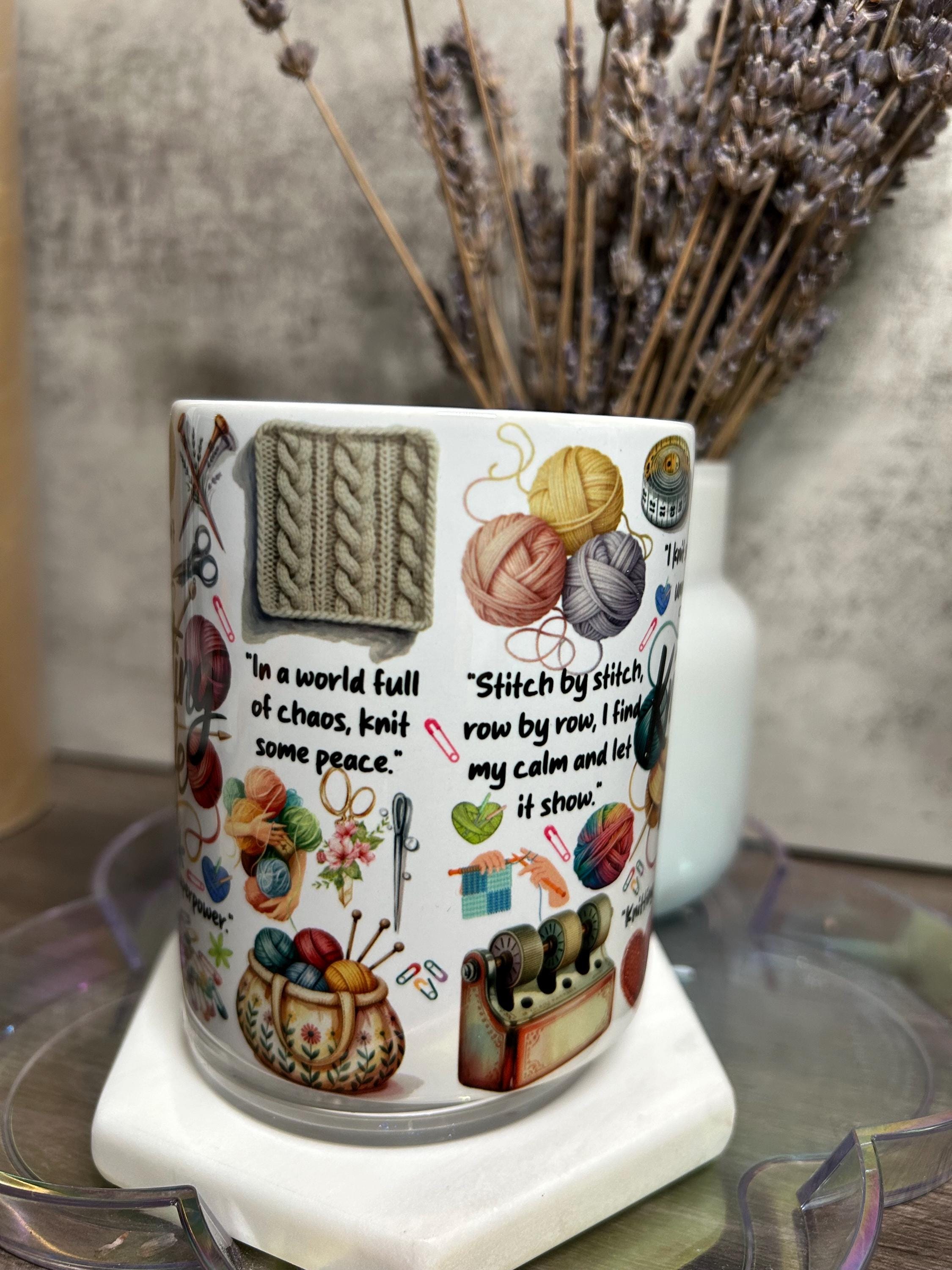 Knitting Life Coffee Mug - Funny Knitting Lover Gift