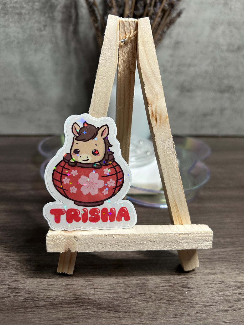 LUNAR NEW YEAR HORSE — PERSONALIZED HOLOGRAPHIC STICKER