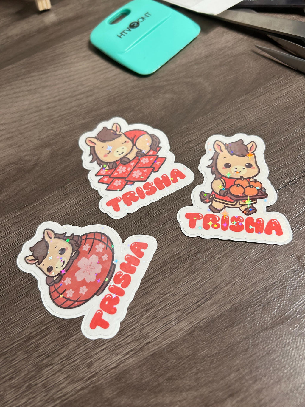 LUNAR NEW YEAR HORSE — PERSONALIZED HOLOGRAPHIC STICKER
