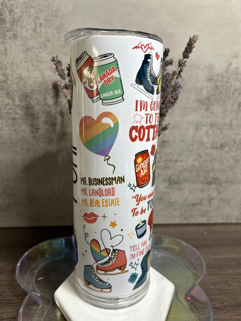 HEATED RIVALRY — SHANE & ILYA PERSONALIZED TUMBLER — 20OZ