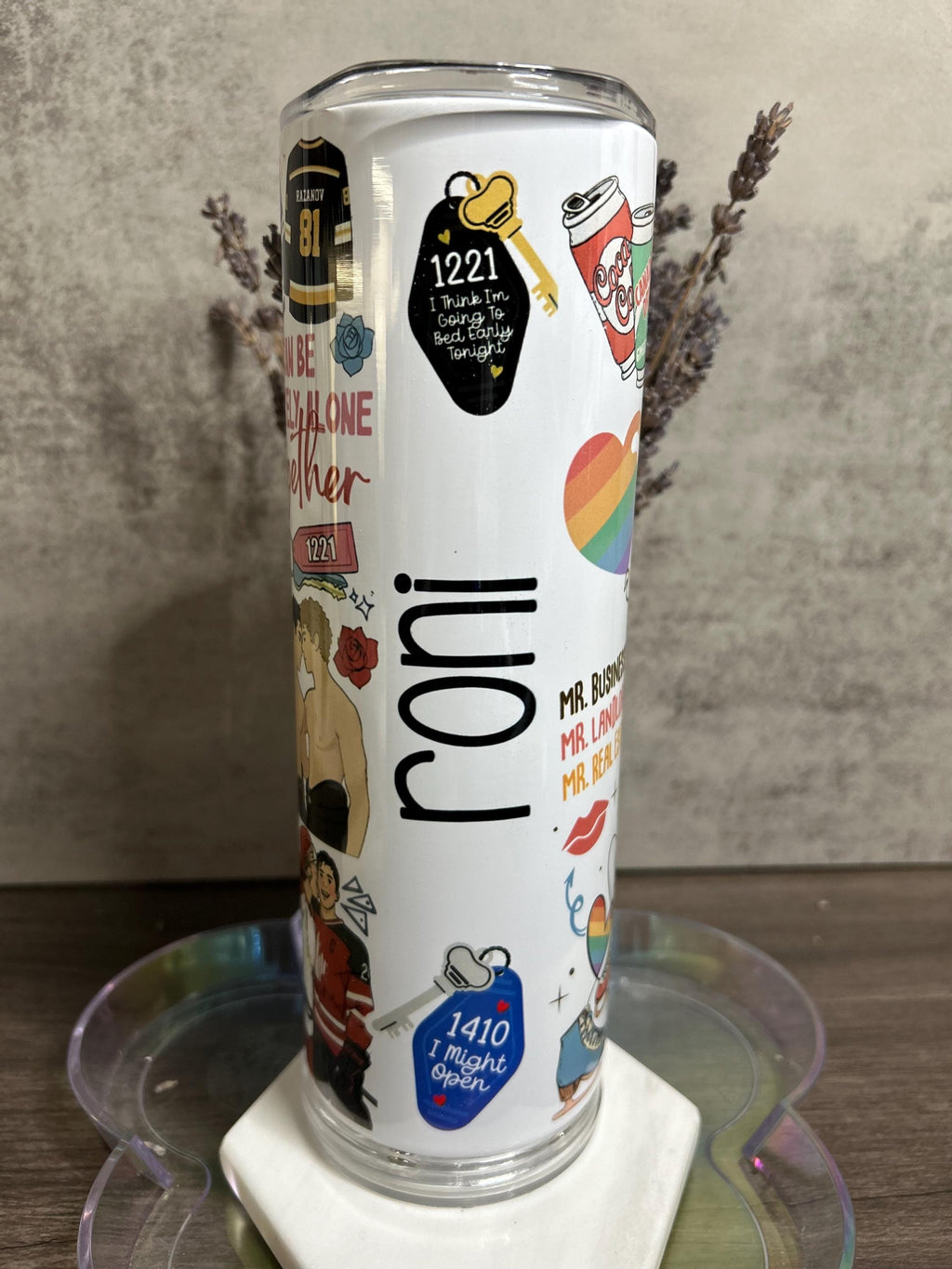HEATED RIVALRY — SHANE & ILYA PERSONALIZED TUMBLER — 20OZ