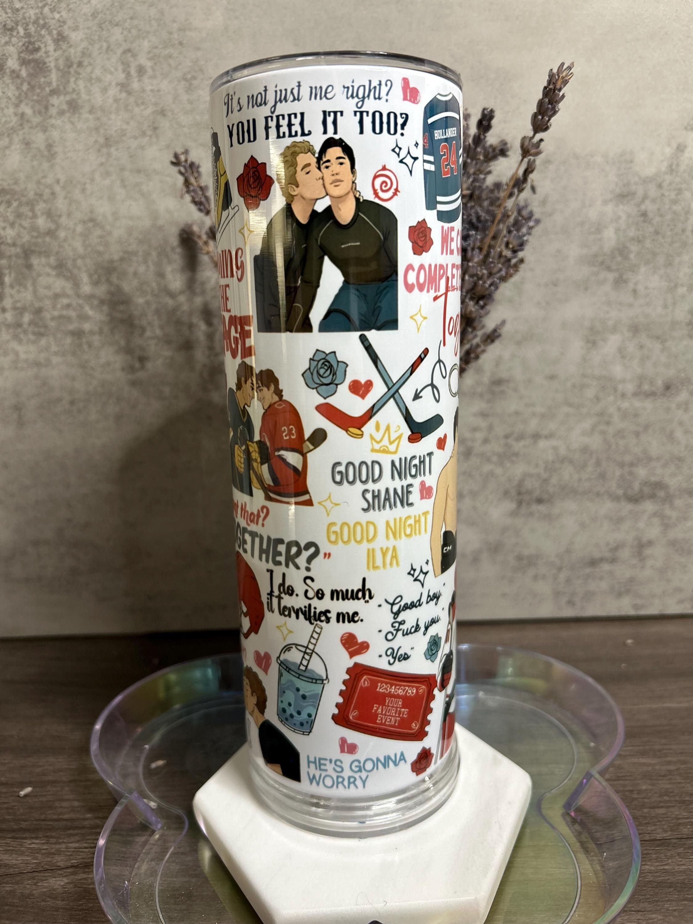 HEATED RIVALRY — SHANE & ILYA PERSONALIZED TUMBLER — 20OZ