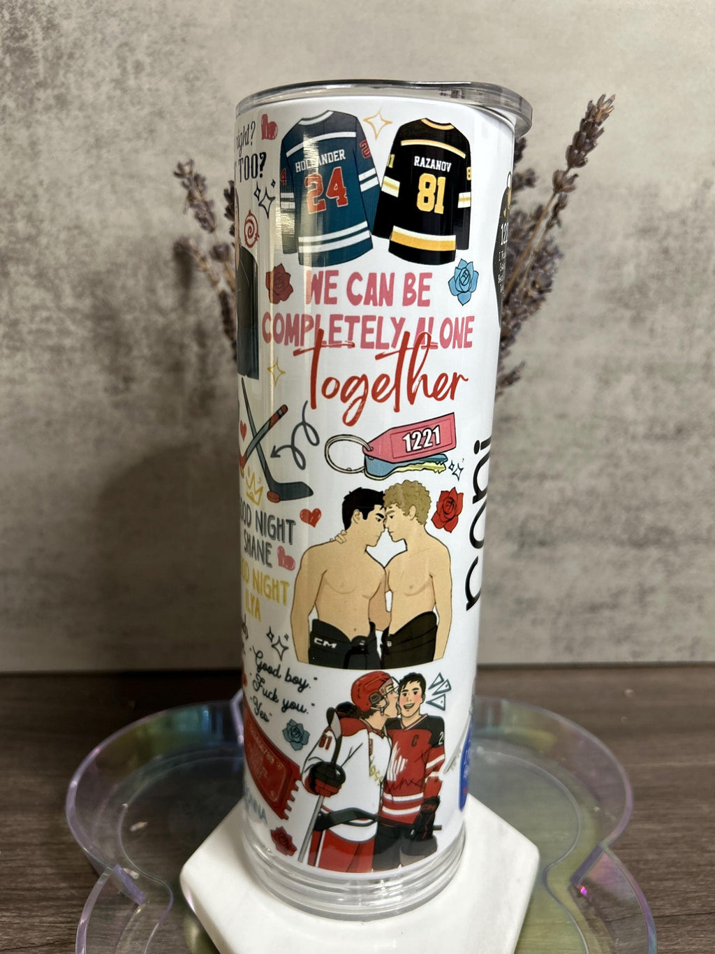 HEATED RIVALRY — SHANE & ILYA PERSONALIZED TUMBLER — 20OZ