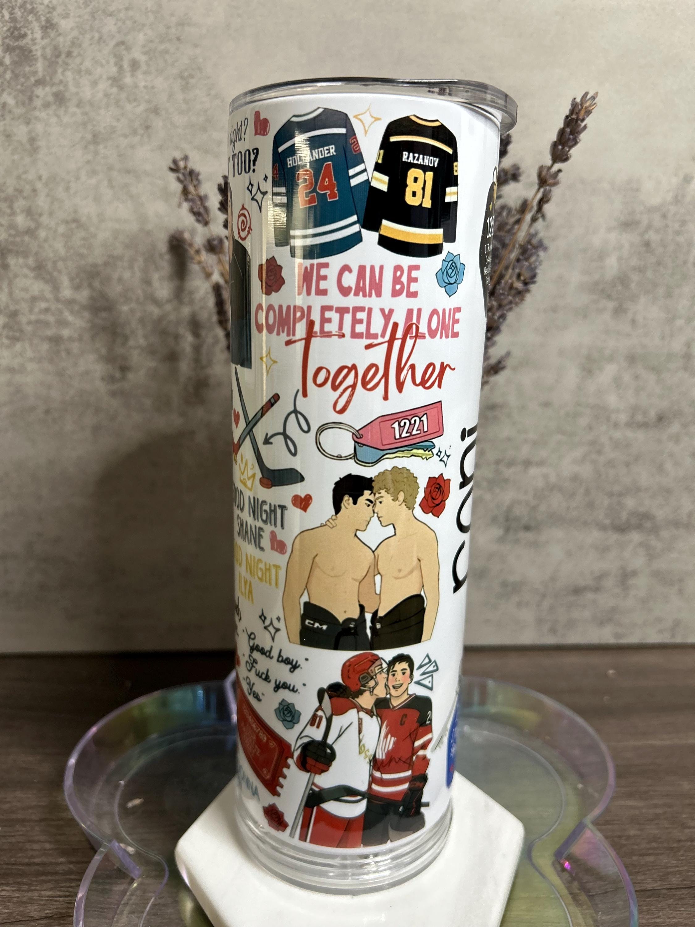 HEATED RIVALRY — SHANE & ILYA PERSONALIZED TUMBLER — 20OZ