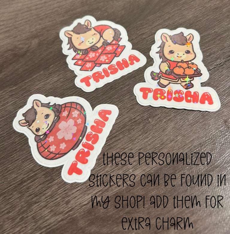 LUNAR NEW YEAR KAWAII HORSE STICKER SHEET — YEAR OF THE HORSE