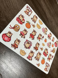 LUNAR NEW YEAR KAWAII HORSE STICKER SHEET — YEAR OF THE HORSE