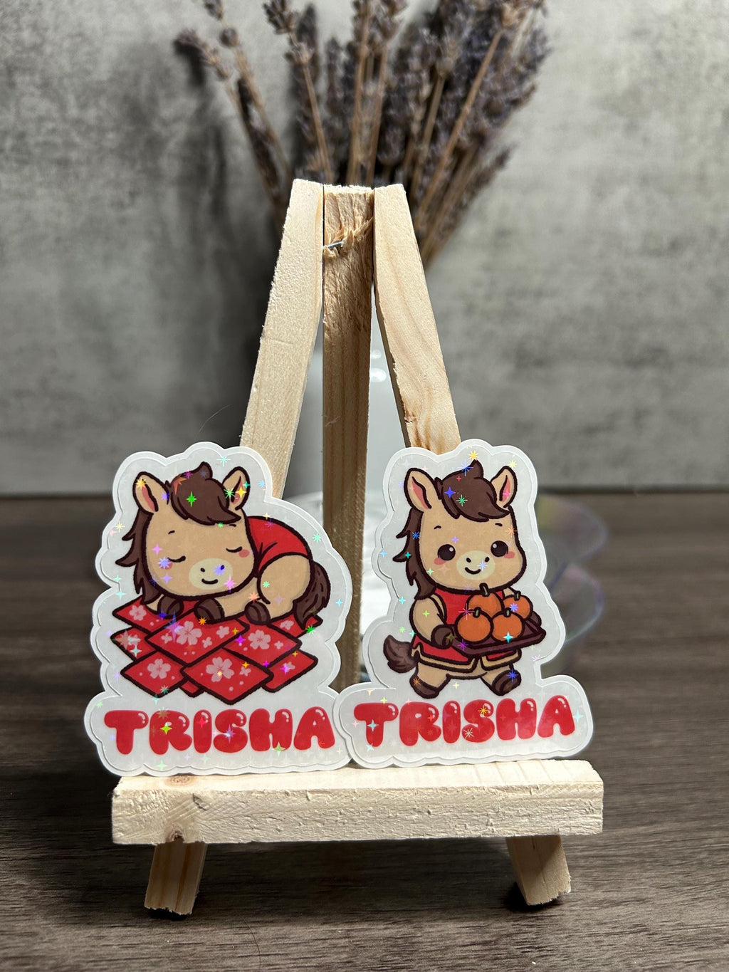 LUNAR NEW YEAR HORSE — PERSONALIZED HOLOGRAPHIC STICKER