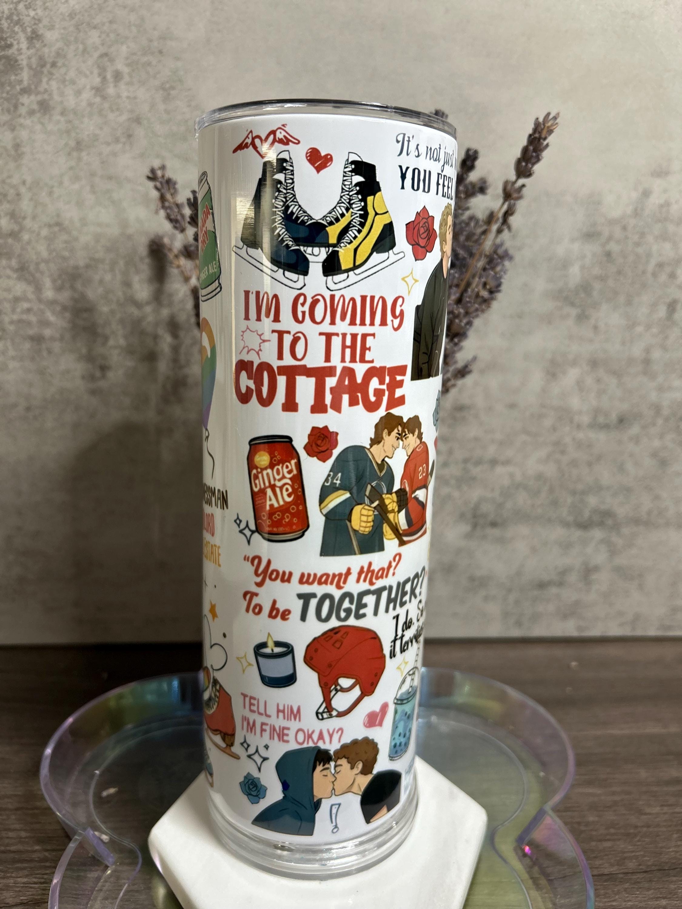 HEATED RIVALRY — SHANE & ILYA PERSONALIZED TUMBLER — 20OZ