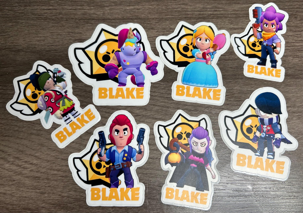 BRAWL STARS PERSONALIZED STICKER — CUSTOM NAME