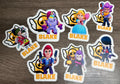 BRAWL STARS PERSONALIZED STICKER — CUSTOM NAME