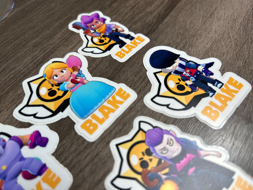 BRAWL STARS PERSONALIZED STICKER — CUSTOM NAME