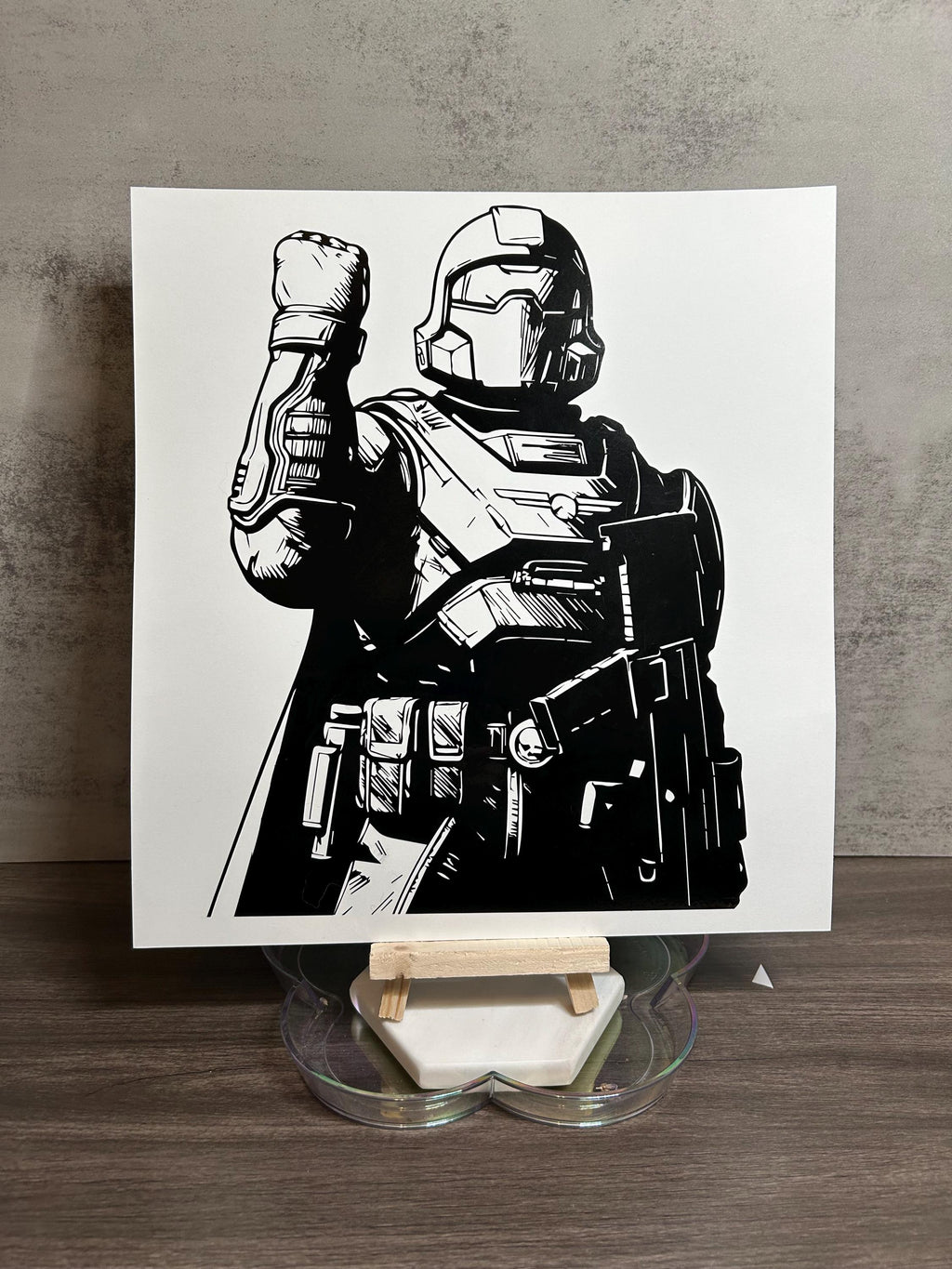 Helldivers Salute Vinyl Decal – 8.5" x 11"